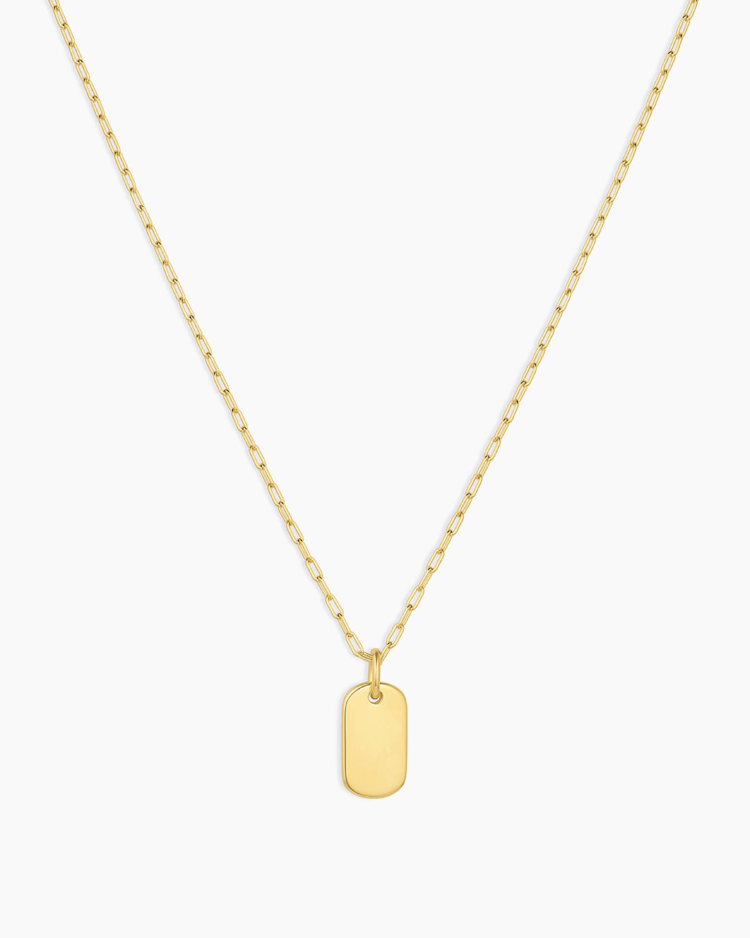 18K Gold Plated engravable Necklace || option::18K Gold Plated