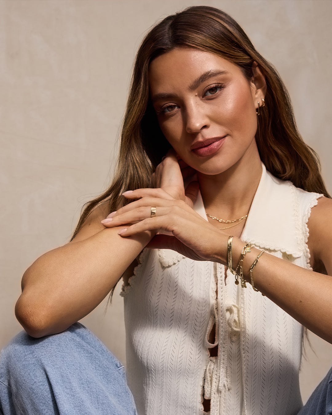 Wilder Alphabet Bracelet Alphabet Bracelet #Y || option::18K Gold Plated, Y