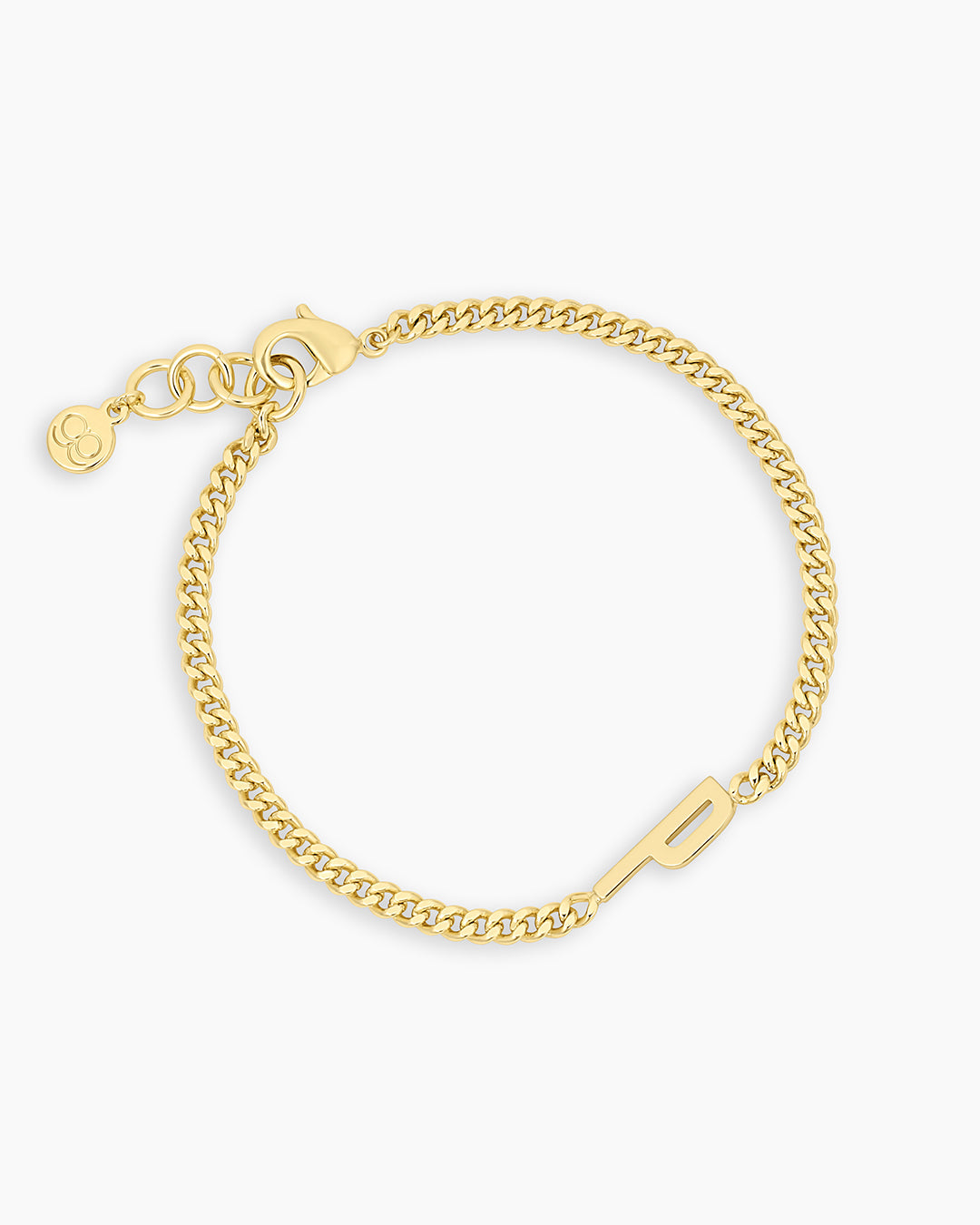 Wilder Alphabet Bracelet Alphabet Bracelet #P || option::18K Gold Plated, P