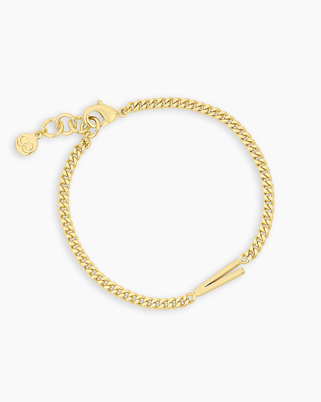 Wilder Alphabet Bracelet Alphabet Bracelet #V || option::18K Gold Plated, V