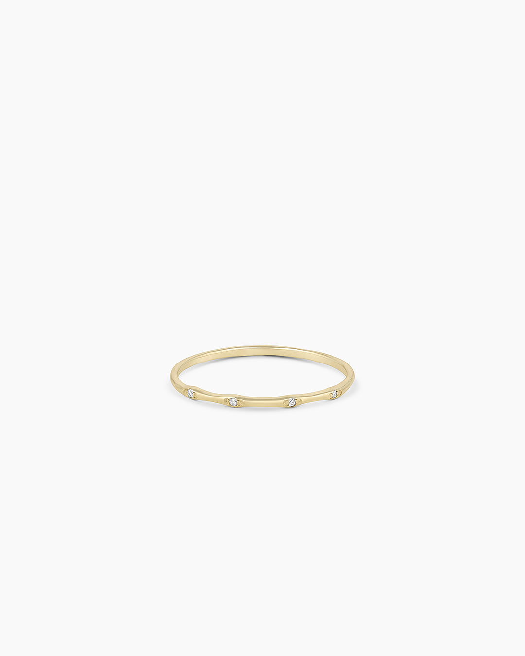 Diamonds Stacking Ring || option::14K Solid Gold