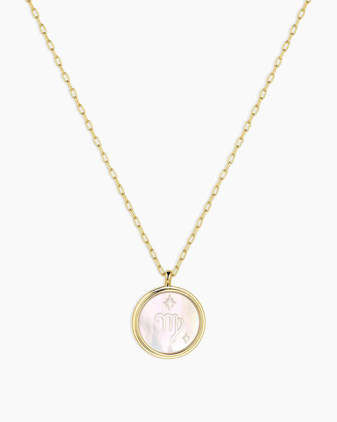 Zodiac Necklace - Scorpio, Astrology Coin Necklace, Scorpio Necklace || option::18K Gold Plated, Virgo