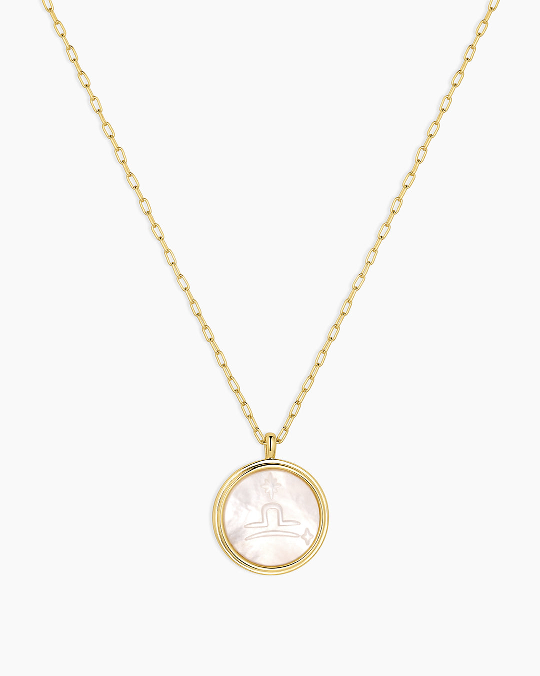 Zodiac Necklace - Scorpio, Astrology Coin Necklace, Scorpio Necklace || option::18K Gold Plated, Libra