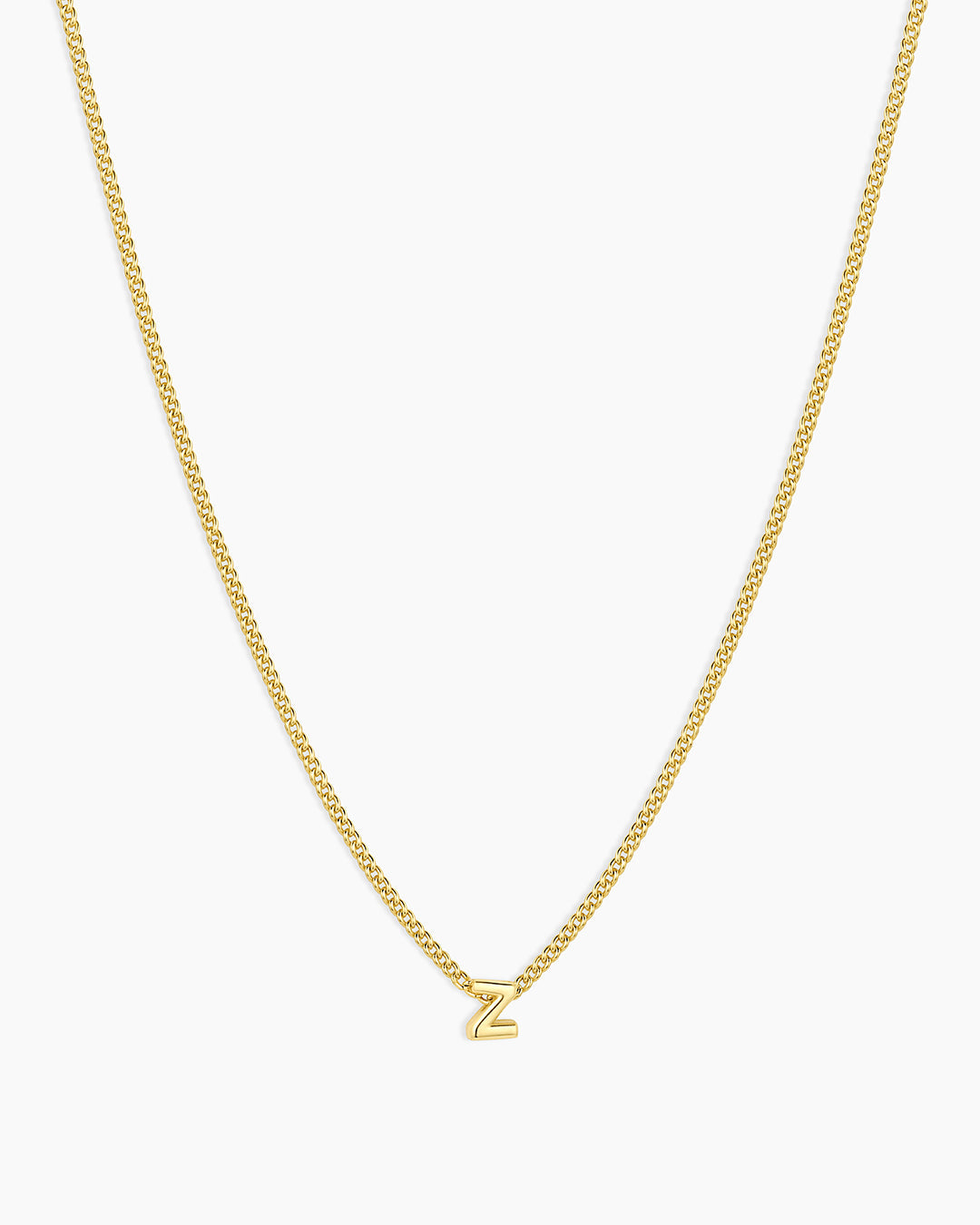 Wilder Mini Alphabet Necklace || option::18K Gold Plated, Z