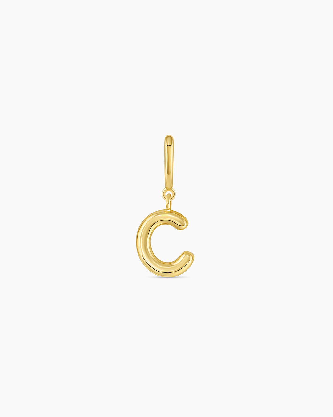 Alphabet Helium Parker Charm #C || option::18K Gold Plated, C