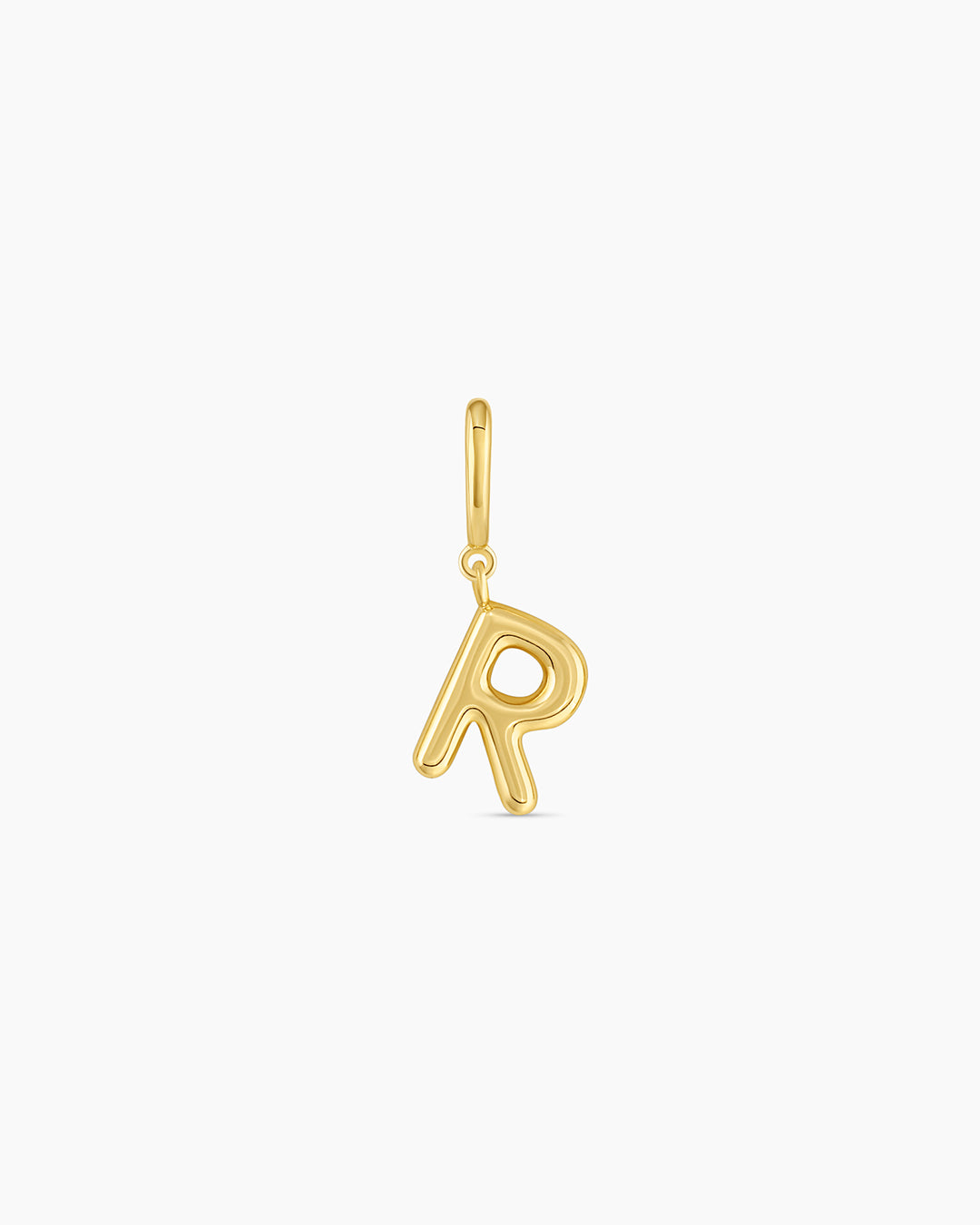 Alphabet Helium Parker Charm #R || option::18K Gold Plated, R
