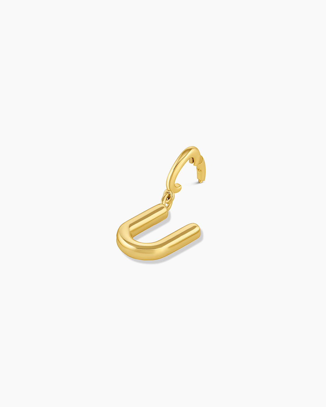 Alphabet Helium Parker Charm #U || option::18K Gold Plated, U