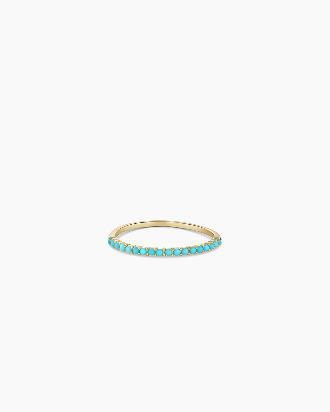 Turquoise Row Ring || option::14K Solid Gold