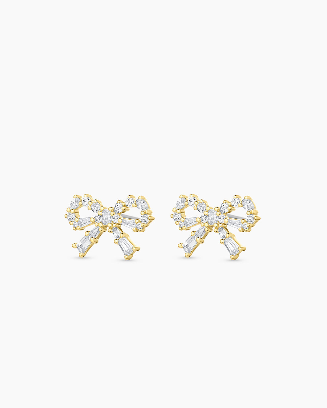 Fancy Bow Earrings || option::18K Gold Plated