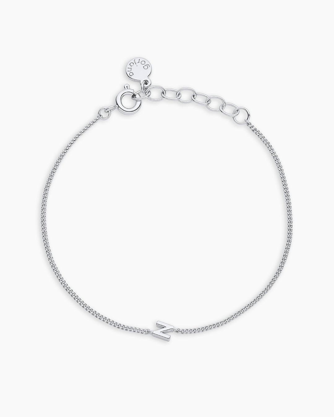 Wilder Mini Alphabet Bracelet || option:: Silver Plated, N