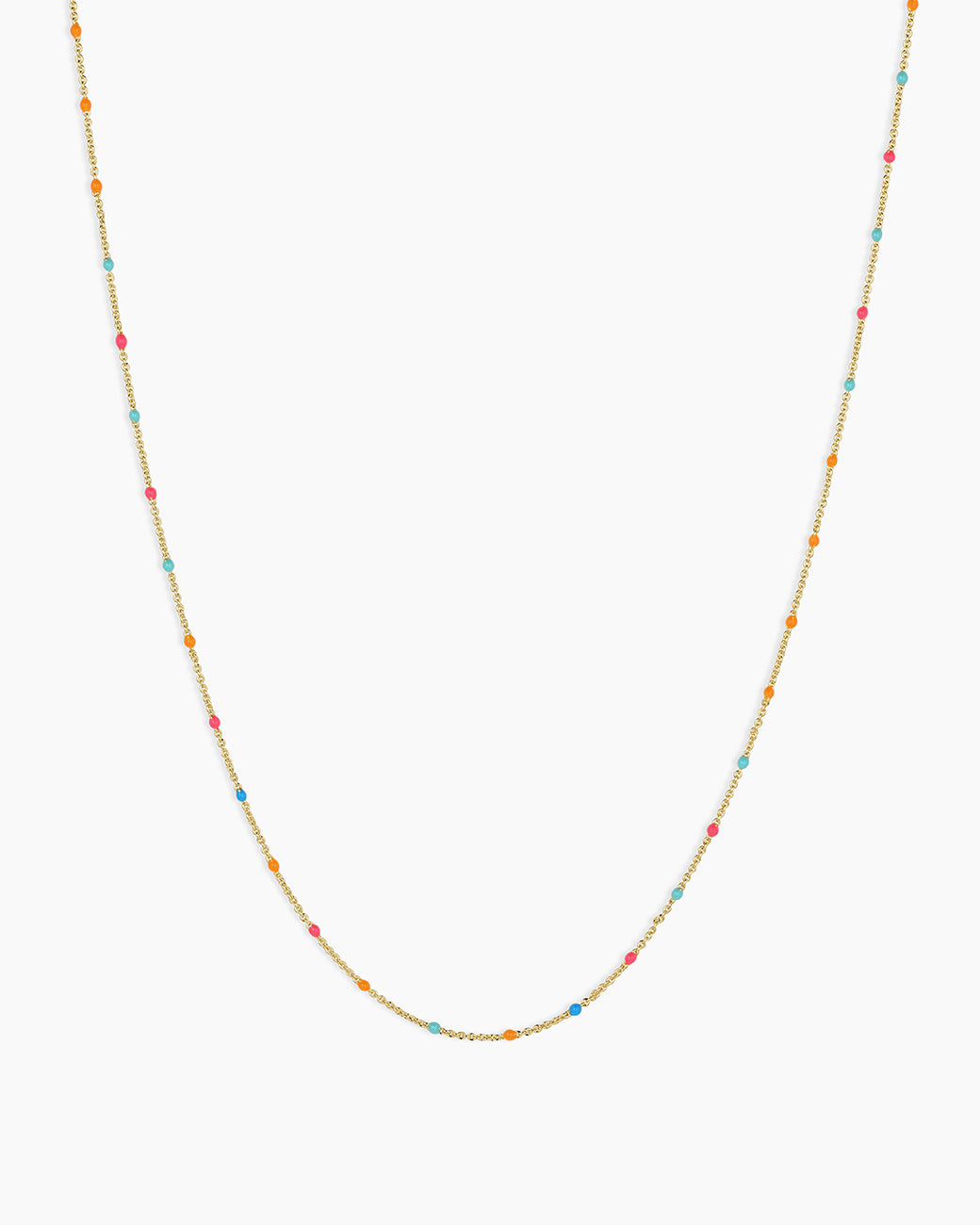 Capri Short Necklace || option::18K Gold Plated, Miami