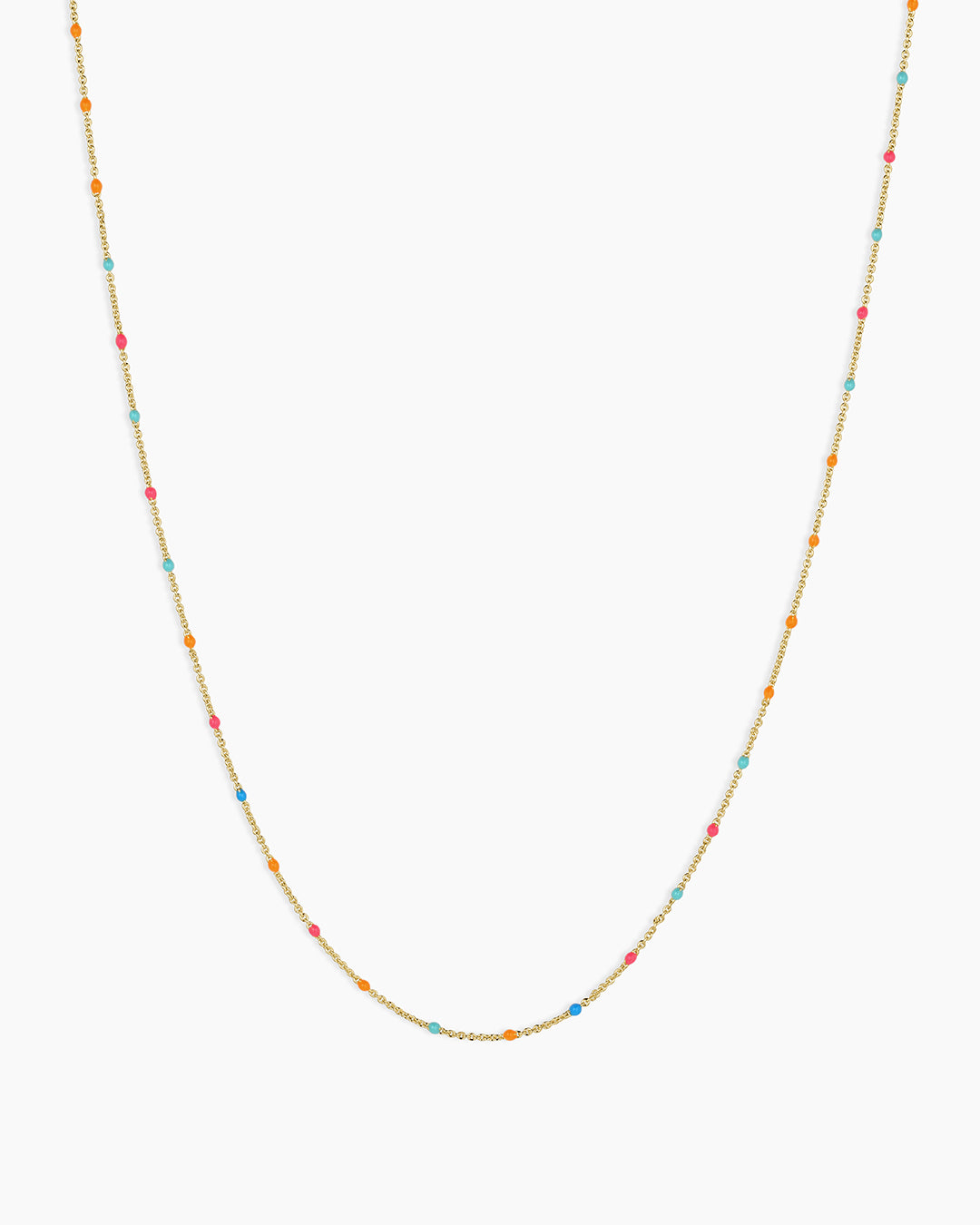 Capri Short Necklace || option::18K Gold Plated, Miami