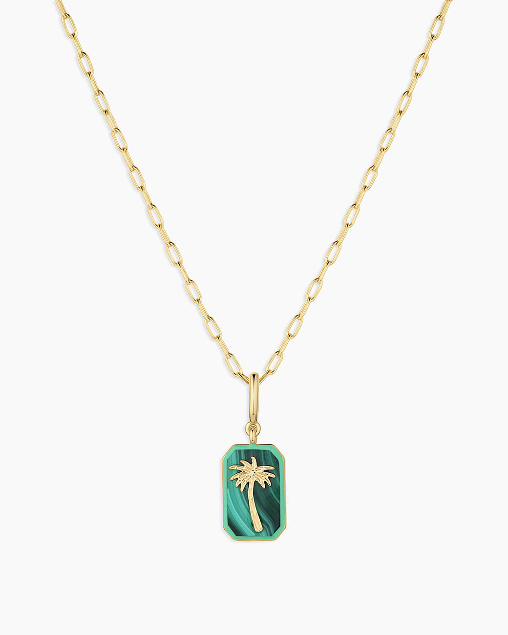 Power Gemstone Parker
 Charm Necklace Travel || option::18K Gold Plated