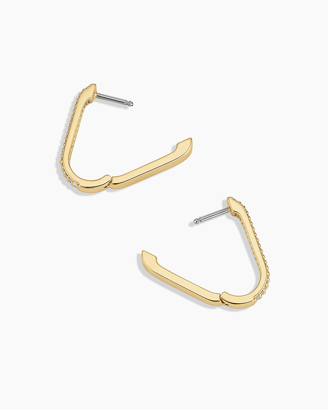 Parker Shimmer Huggies || option::18K Gold Plated