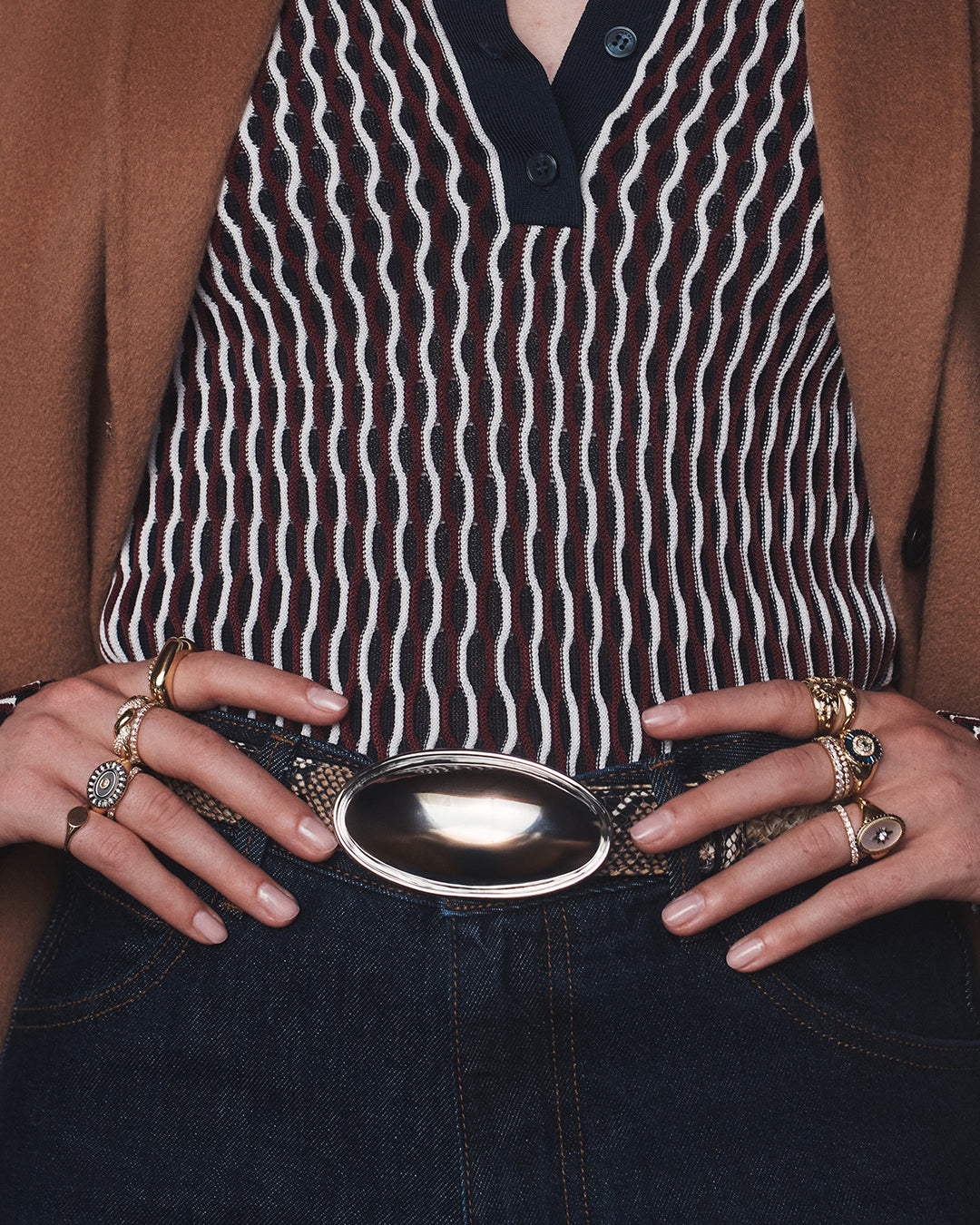 Vintage Coin Ring || option::18K Gold Plated