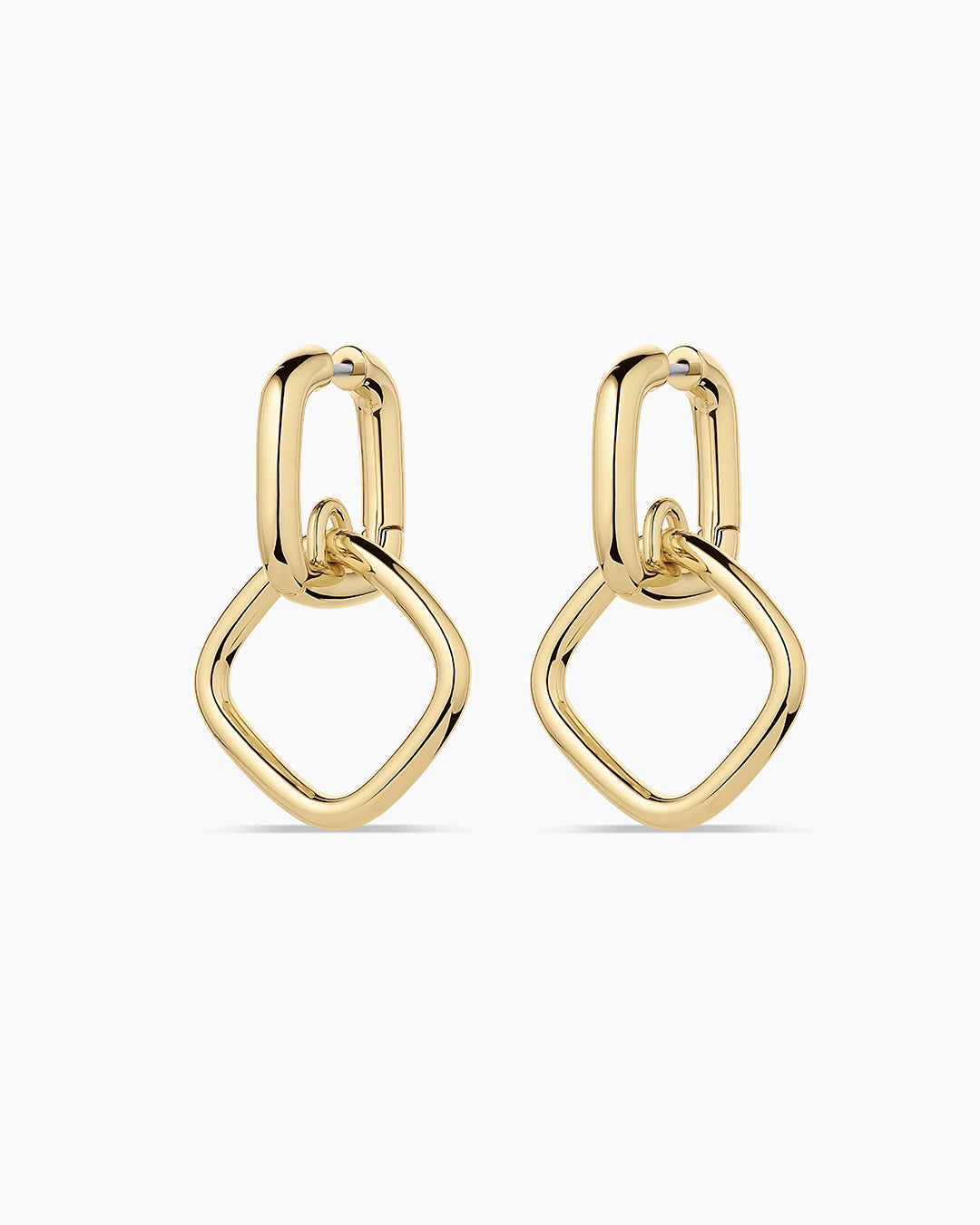 Charlie Drop Hoops || option::18K Gold Plated