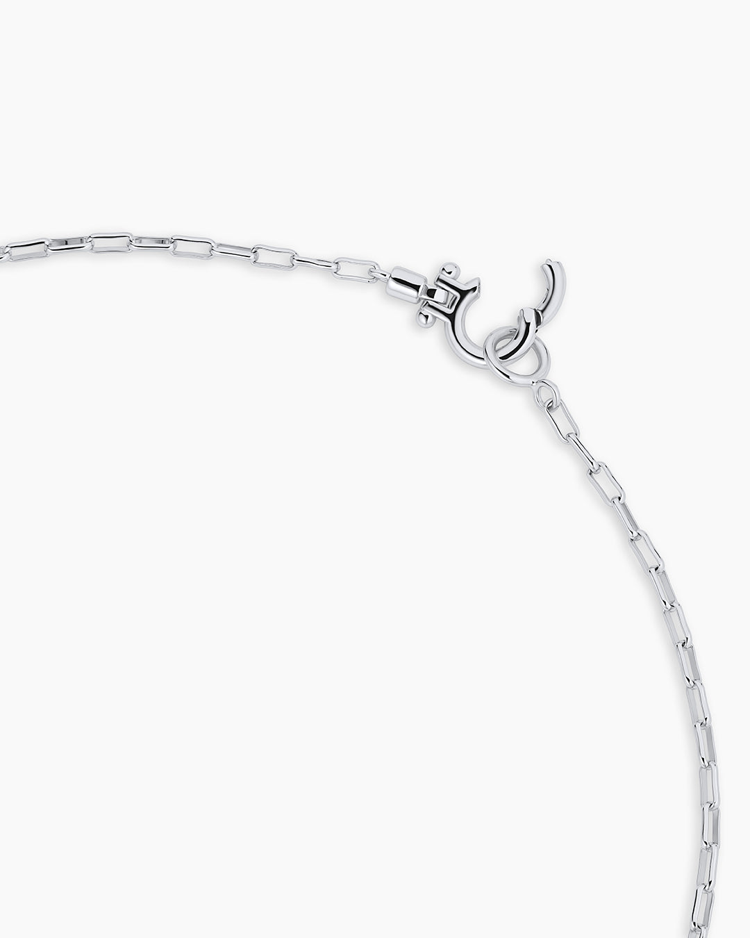 Crew Alphabet Statement Charm Necklace || option::Silver Plated, D