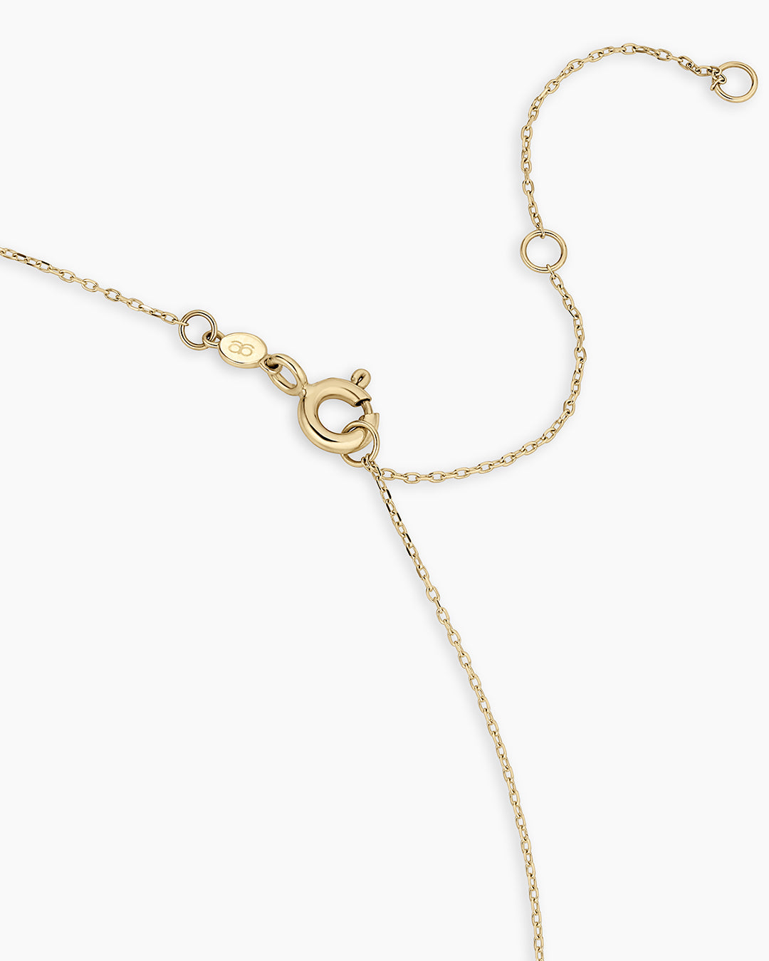 Diamond Bond Interlocking Link Necklace || option::14K Solid Gold, Set