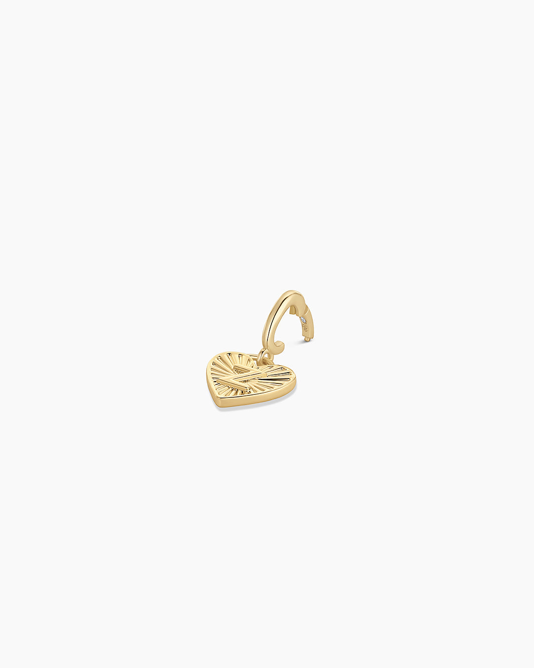 Vintage Heart Alphabet Parker Charm - Z || option::18K Gold Plated, Z