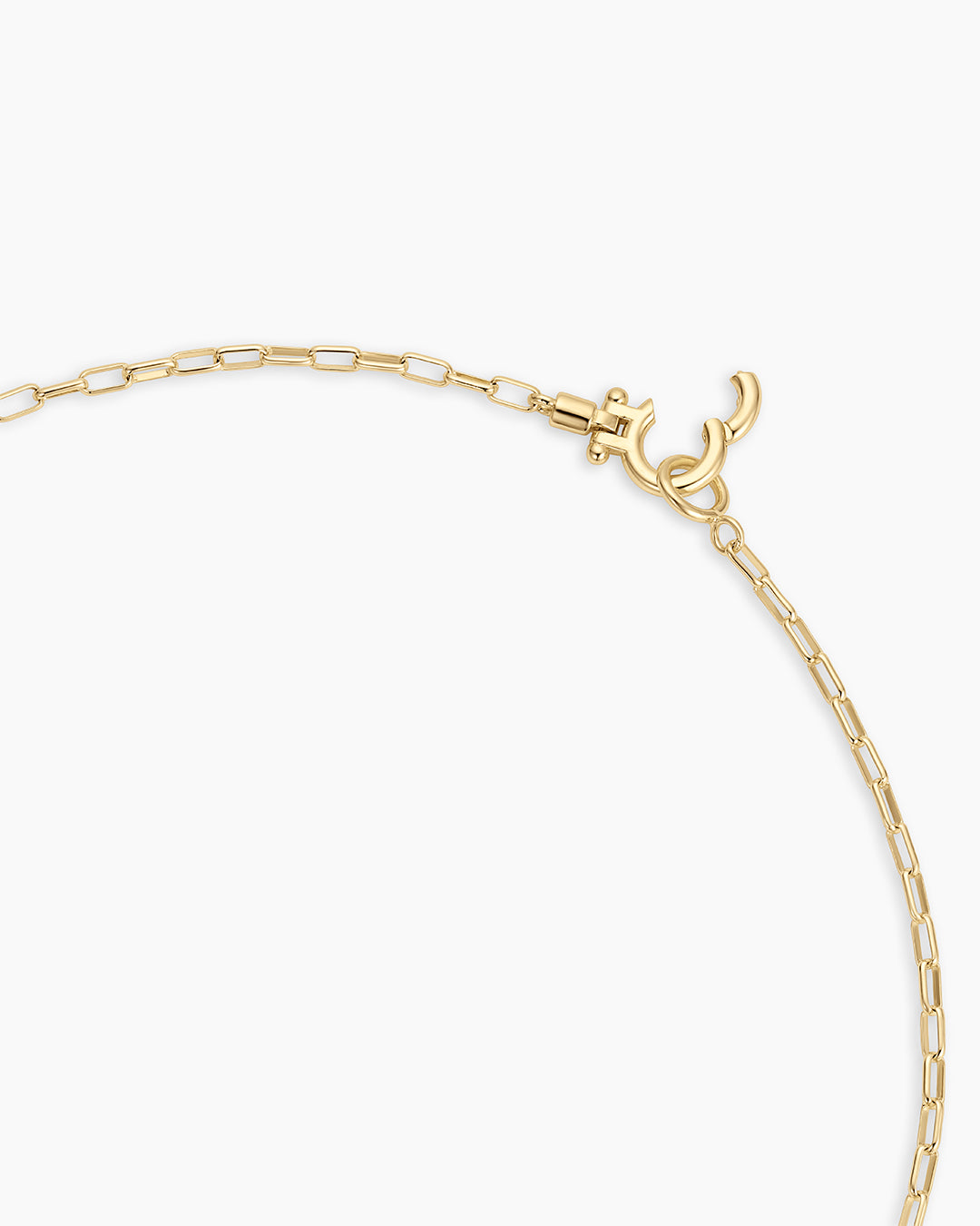 Vintage Heart Alphabet Charm Necklace -  Y || option::18K Gold Plated, Y