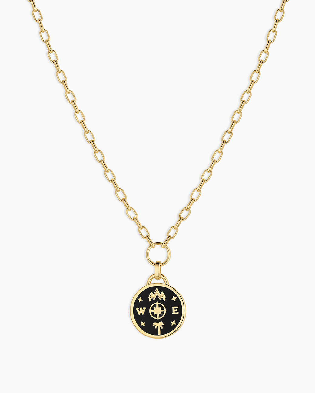 Lose Yourself Coin Necklace || option::18K Gold Plated