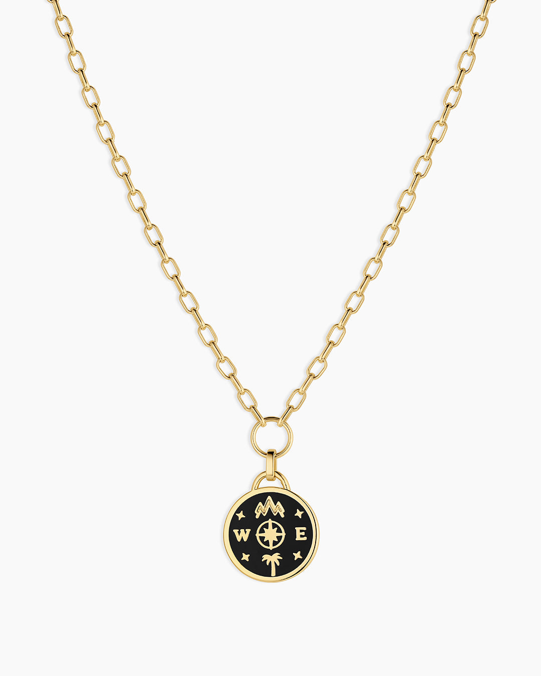 Lose Yourself Coin Necklace || option::18K Gold Plated