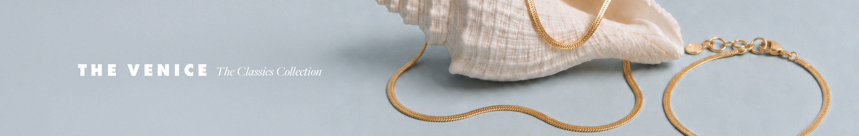 Gold plated herringbone styles. "THE VENICE The classics collection"