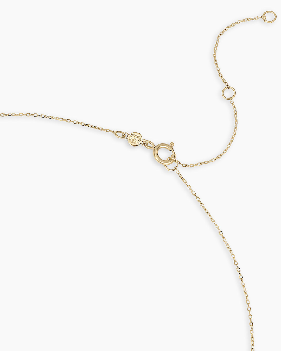 14K Gold Birthstone Halo Charm Necklace || option::14K Solid Gold, White Topaz - April
