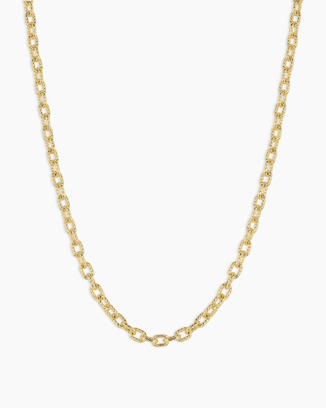Crew Mini Link Necklace || option::18K Gold Plated