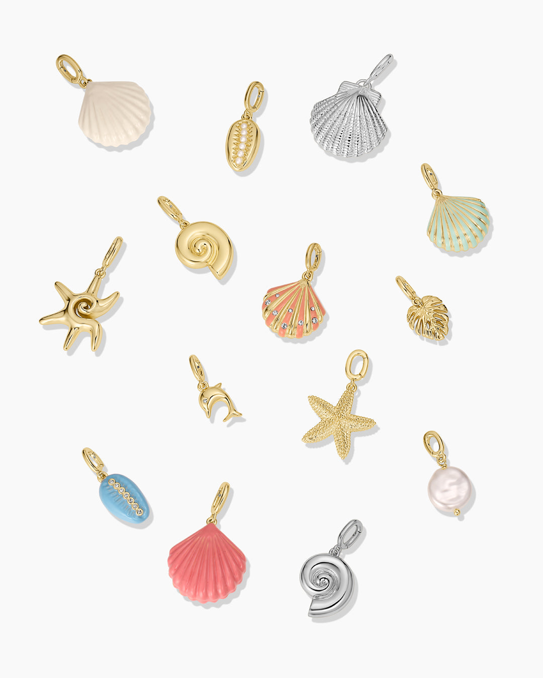 Dolphin Parker Charm || option::18K Gold Plated