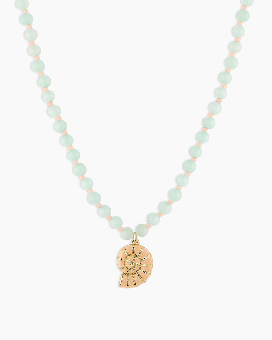 Porto Nautilus Necklace || option::18K Gold Plated