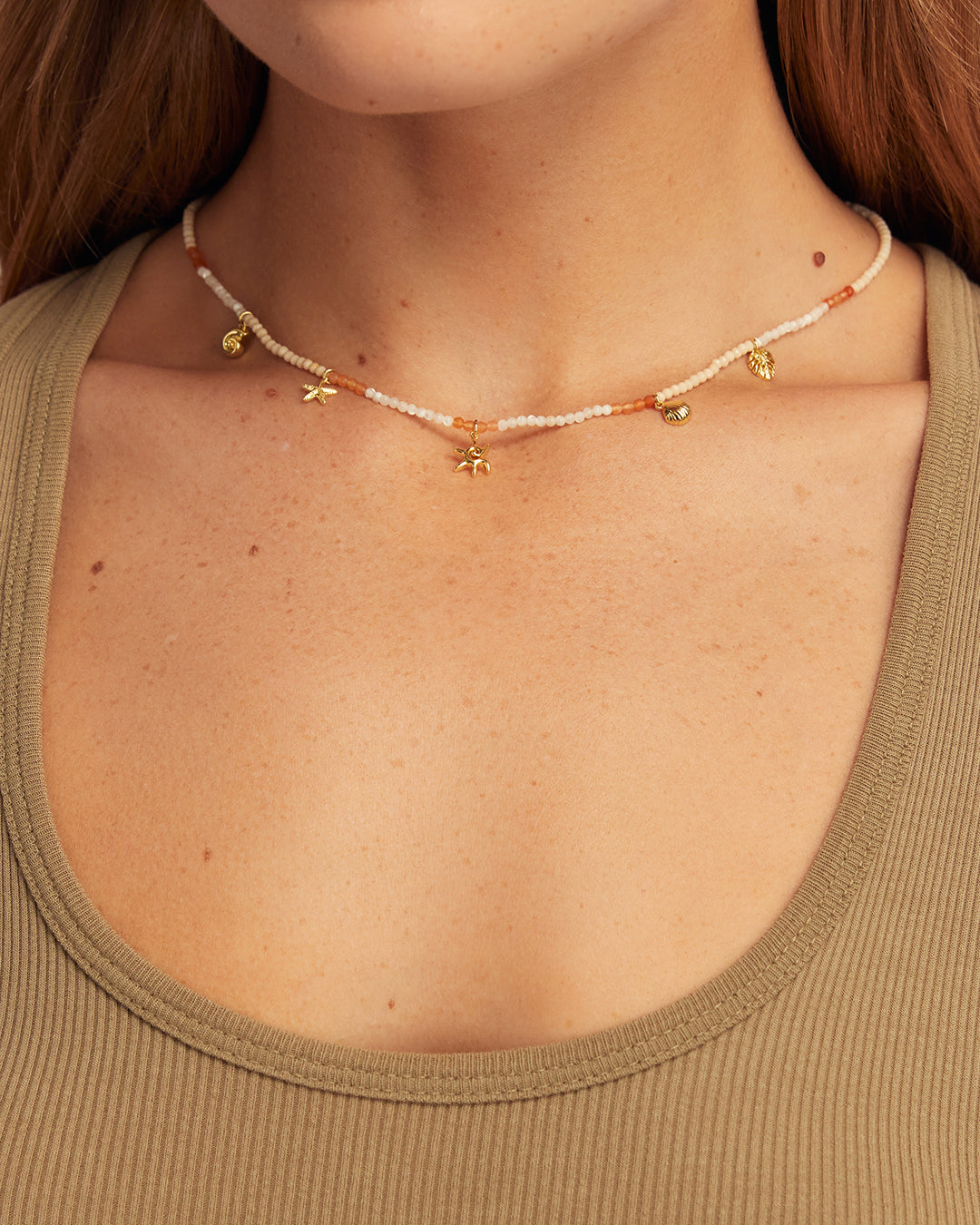 Reef Sand Necklace || option::18K Gold Plated