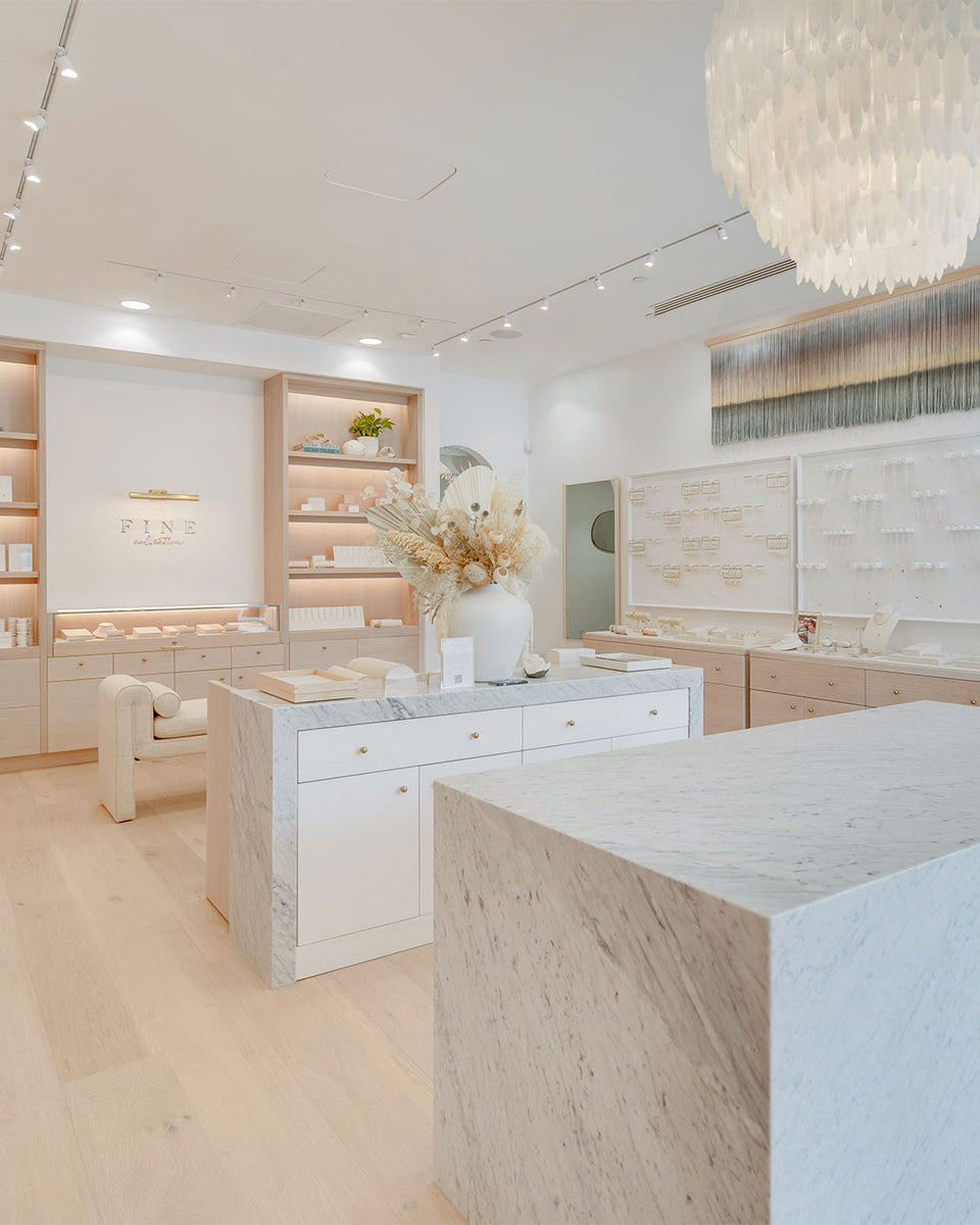 interior of gorjana store
