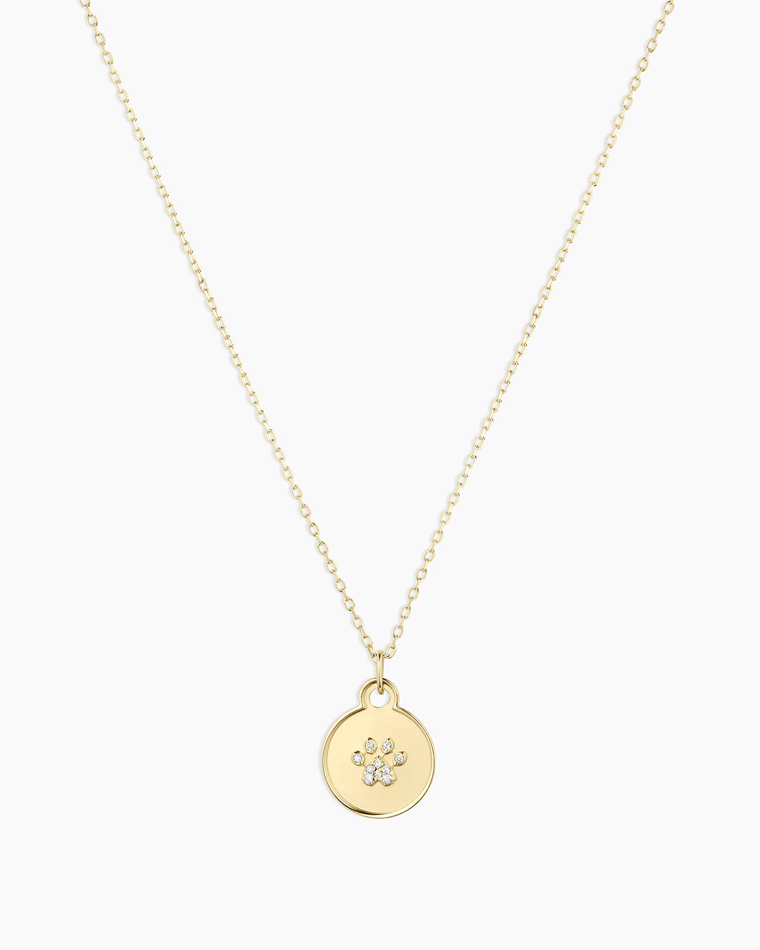 Diamond Paw Necklace || option::14K Solid Gold
