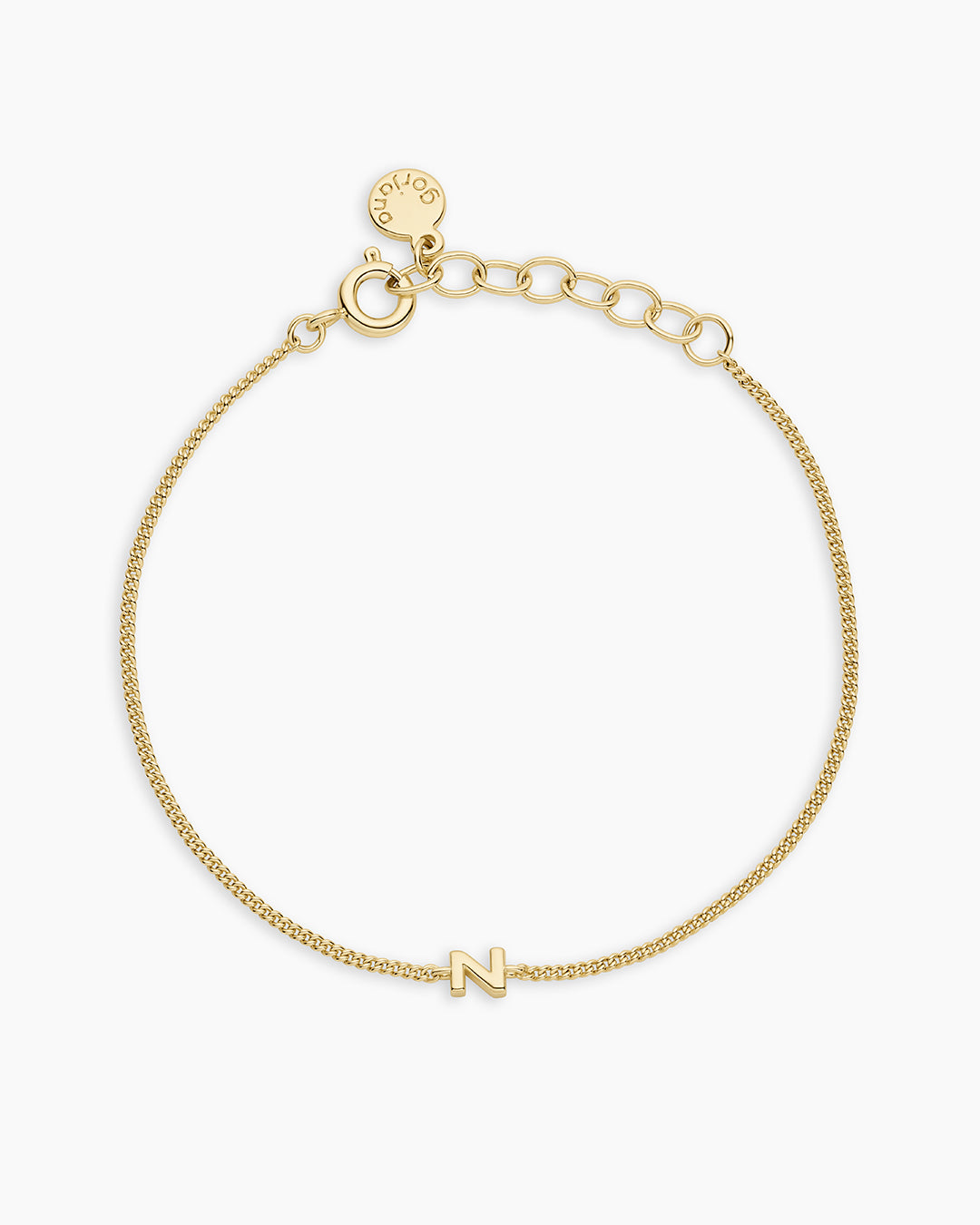 Wilder Mini Alphabet Bracelet || option::18K Gold Plated, Z
