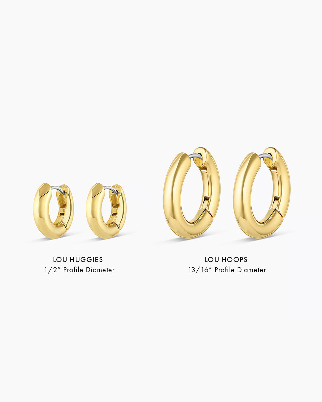 Lou Huggies || option::18K Gold Plated