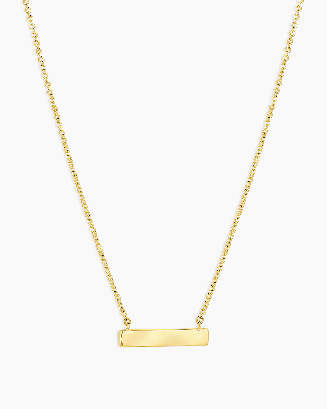 18K Gold Plated engravable Necklace || option::18K Gold Plated