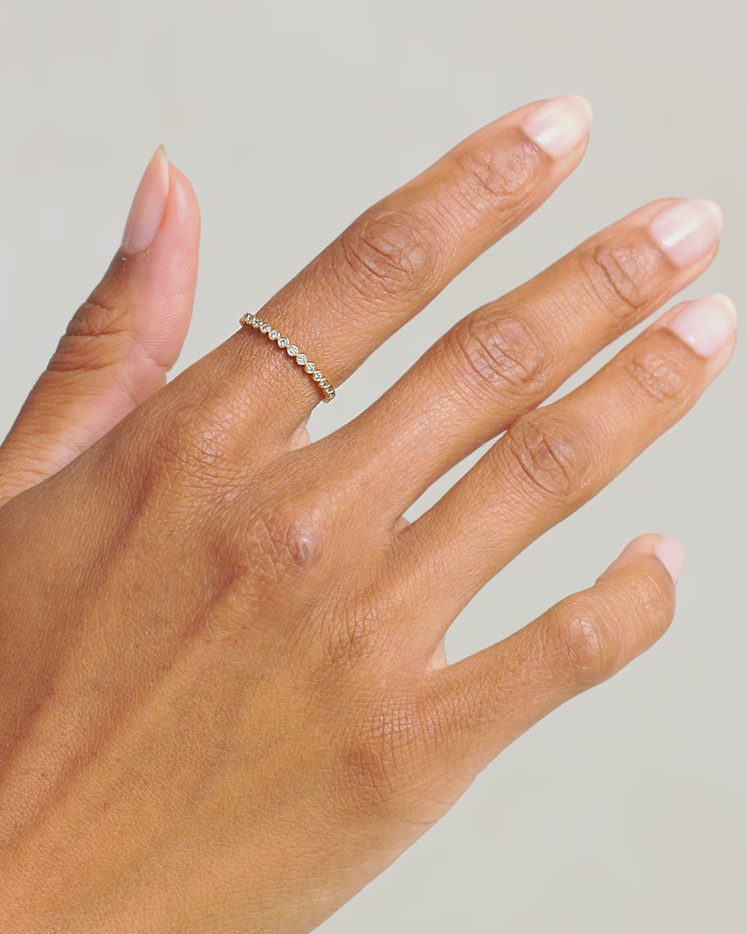 Classic Diamond Eternity Ring || option::14K Solid Gold