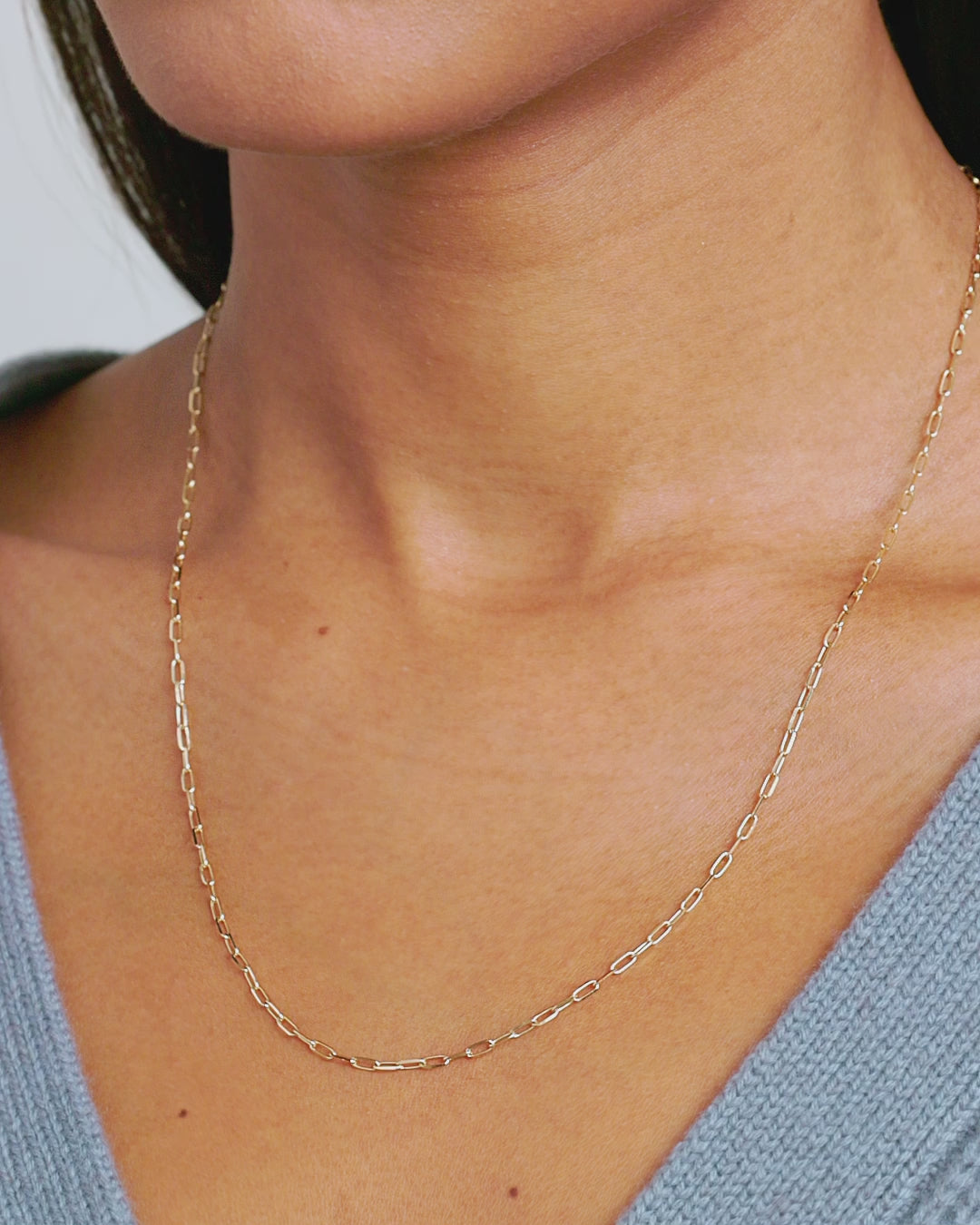 14K Gold Parker Micro Mini Necklace || option::14K Solid Gold