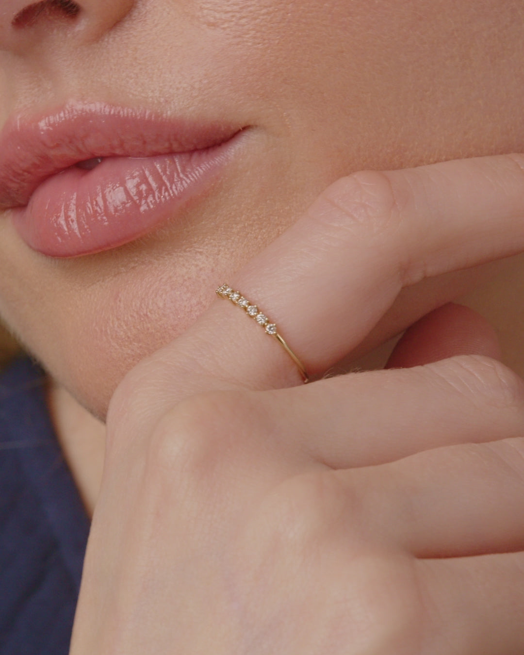14K gold | gorjana jewelry | Diamond Row Ring