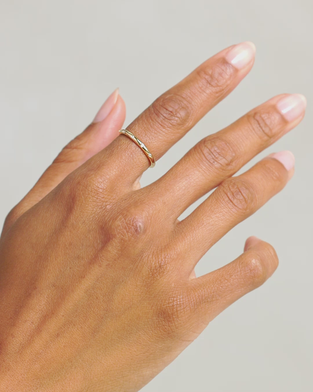 Diamond Lou Helium Ring || option::14K Solid Gold