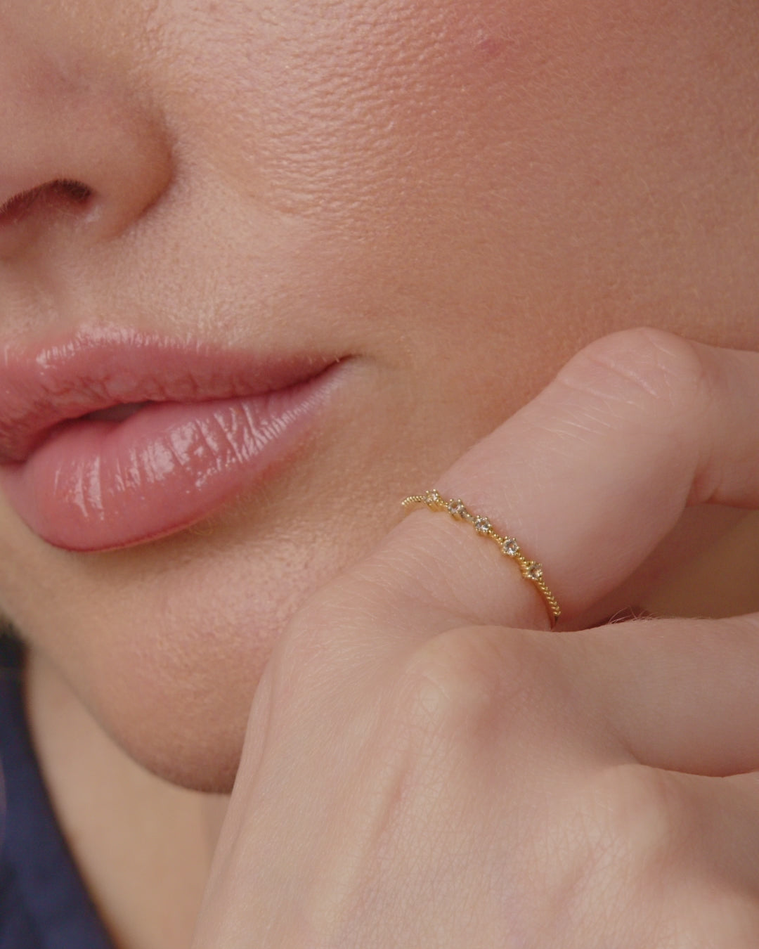 14K gold | gorjana jewelry | Cluster White Topaz Ring
