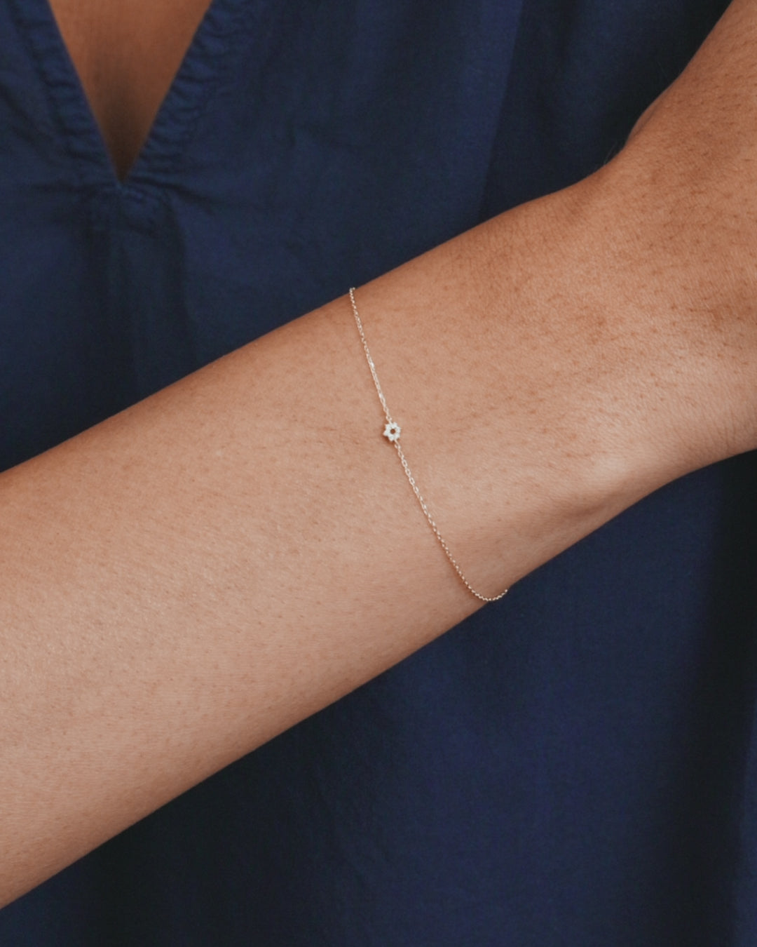 Diamond Star of David Bracelet || option::14K Solid Gold