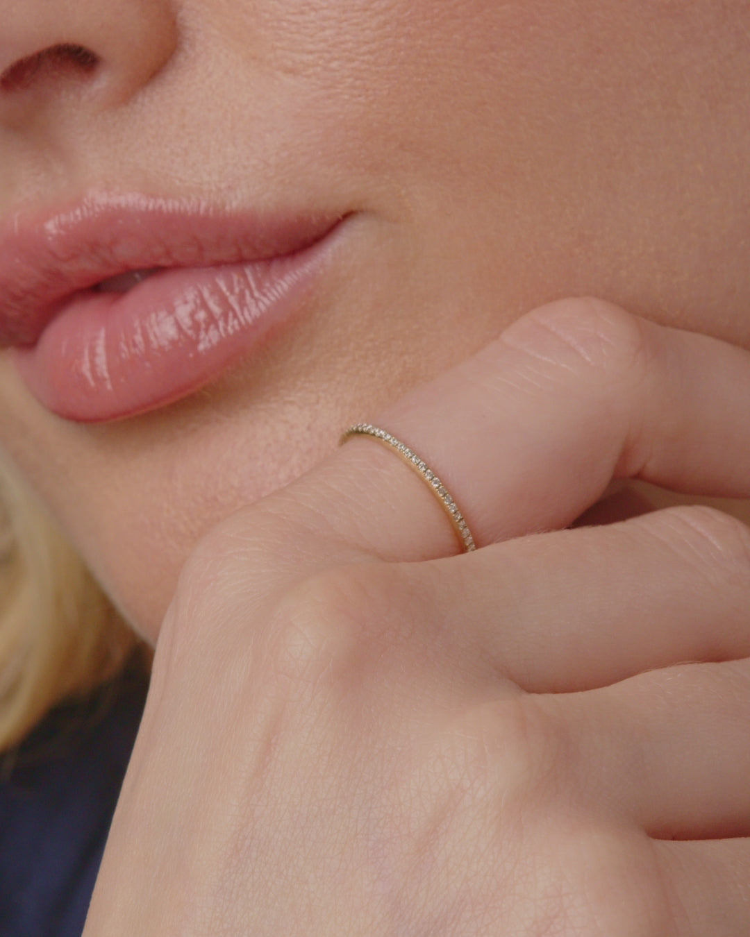 14K gold | gorjana jewelry | Diamond Bar Eternity Ring | Diamond Band | Diamond wedding band