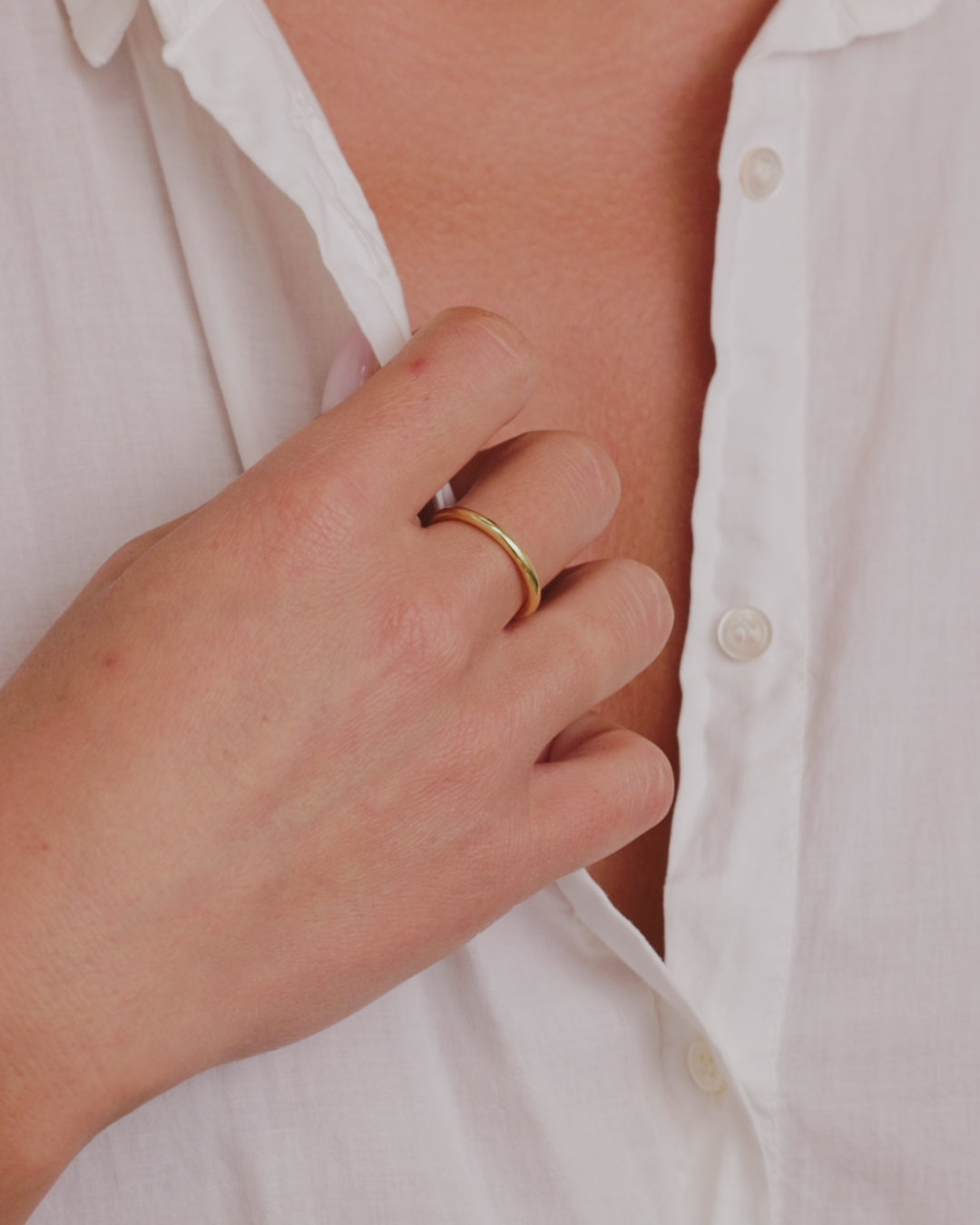 Sloane Ring || option::18K Gold Plated