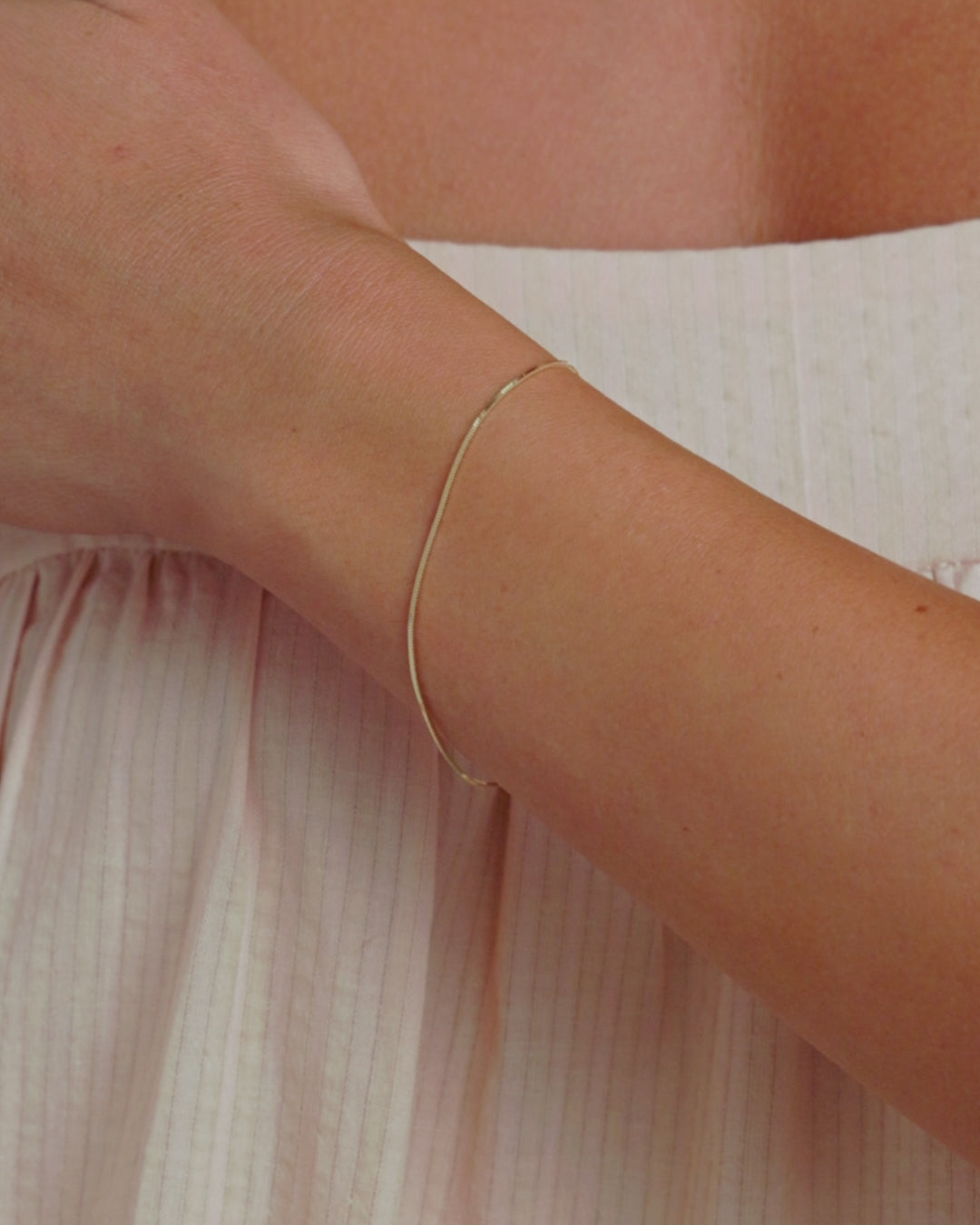 Micro Mini Venice Bracelet || option::14K Solid Gold