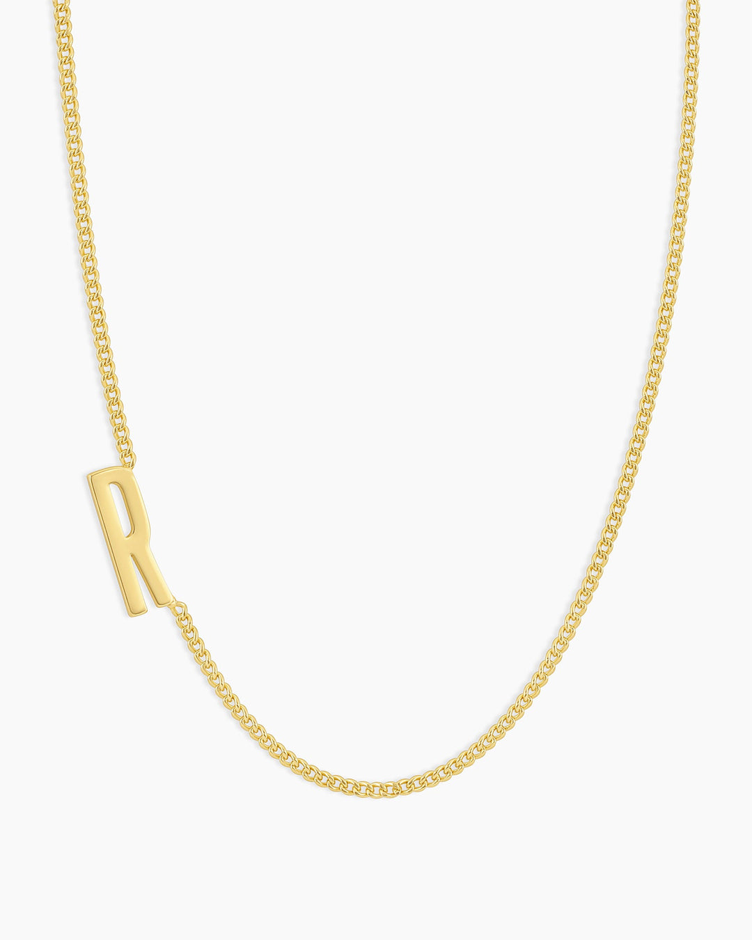 Wilder Alphabet Necklace Alphabet Necklace #R || option::18K Gold Plated, R