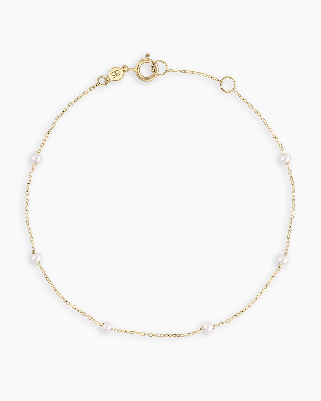 Pearl Newport Bracelet || option::14K Solid Gold, Pearl - June