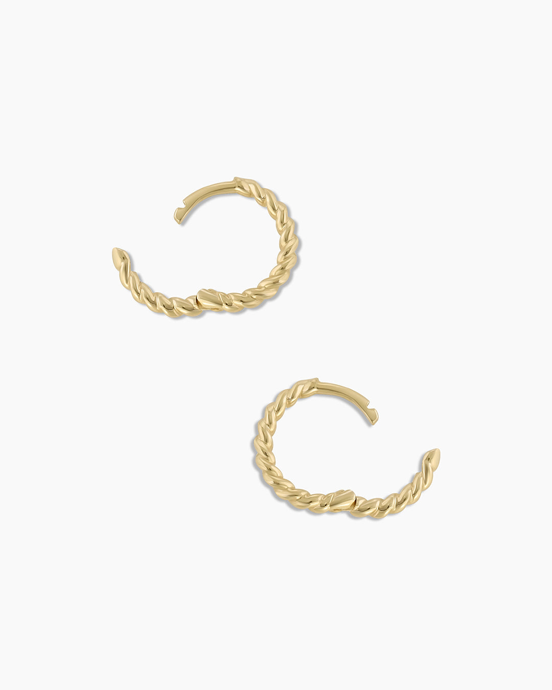 Classic Gold Huggie || option::14K Solid Gold
