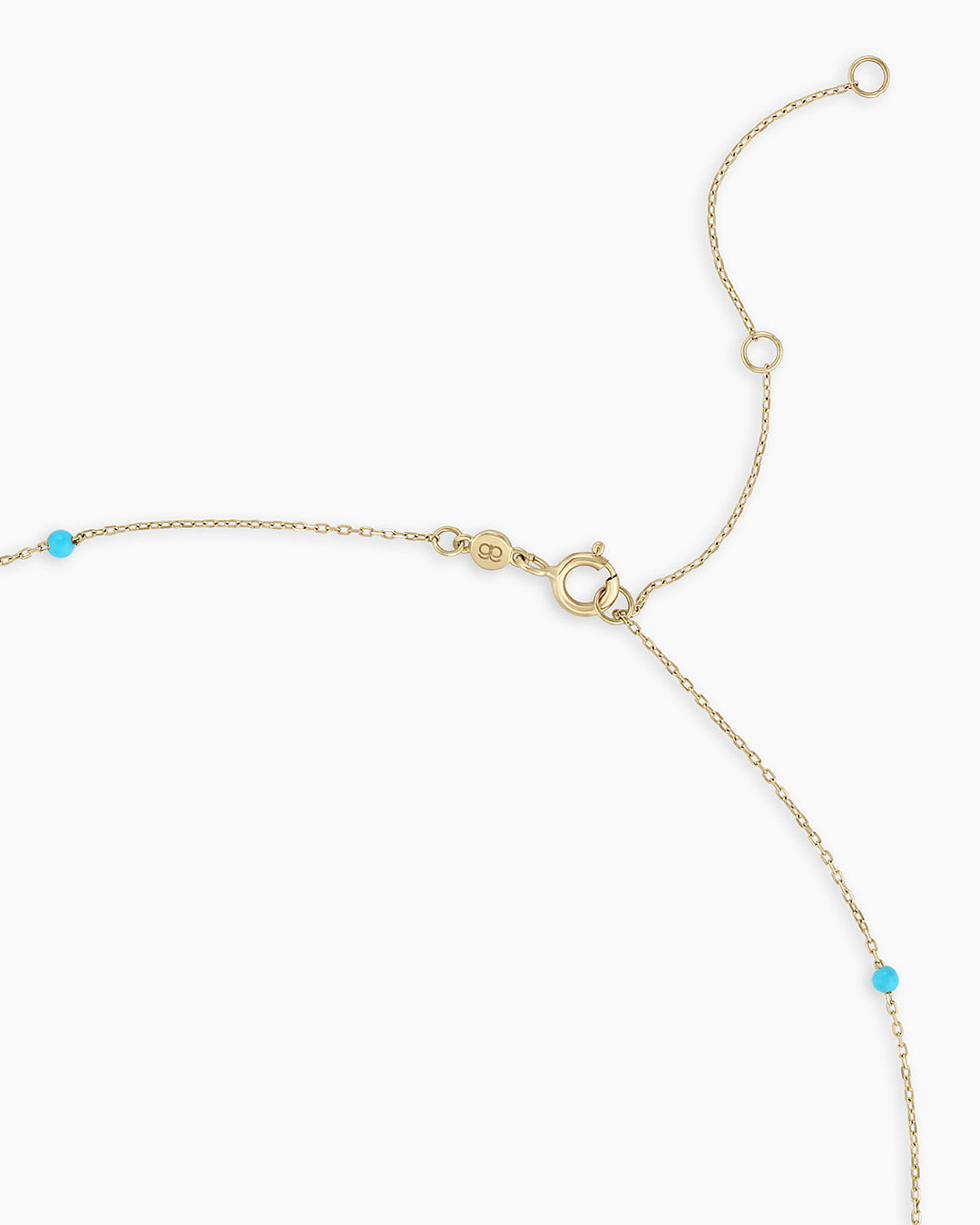 Turquoise Newport Necklace || option::14K Solid Gold
